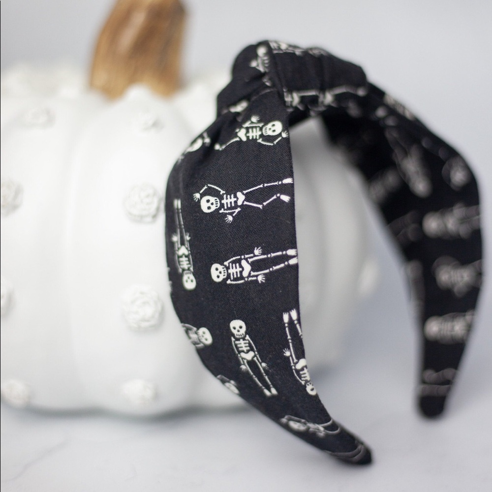 Black Skeleton Halloween Headband